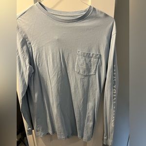 Baby blue vineyard vines long sleeve size medium